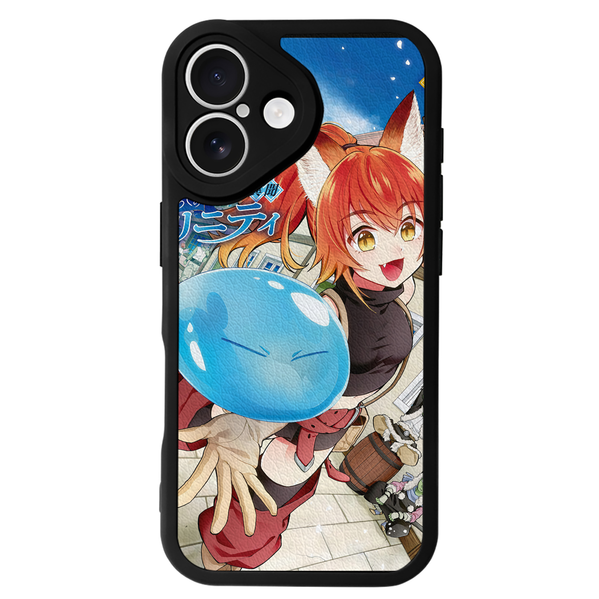 （画像用） 転スラ Regarding Reincarnated to Slime 【iPhone 16シリーズ対応】シリコンスマホケース（レザー調） 材質：シリコン